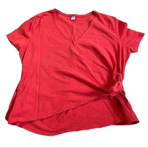 !!3 for $10!! Old Navy Orange wrap short sleeve